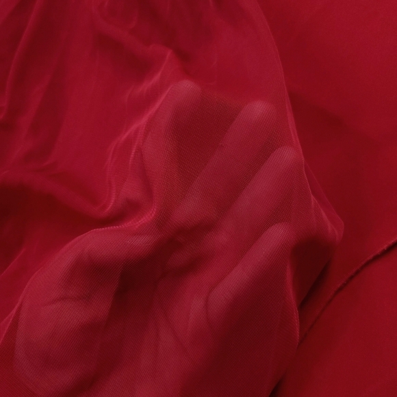 Y2k Vanity Split Font Sheer Long High Low Top Sz M - Picture 5 of 6